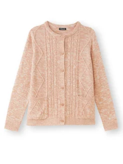 Cardigan en maille torsadée