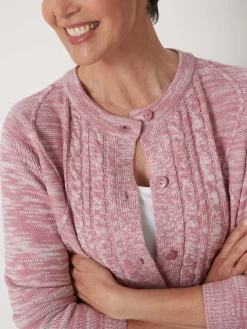 Cardigan en maille torsadée