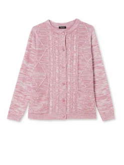 Cardigan en maille torsadée