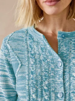 Cardigan en maille torsadée