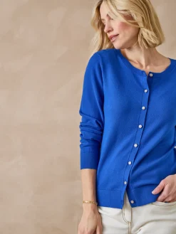 Cardigan élégant boutons-bijoux