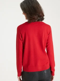 Cardigan élégant boutons-bijoux