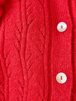 Cardigan point ajouré fantaisie