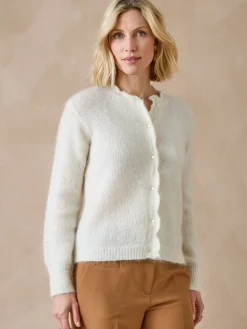 Cardigan points fantaisie ajourés