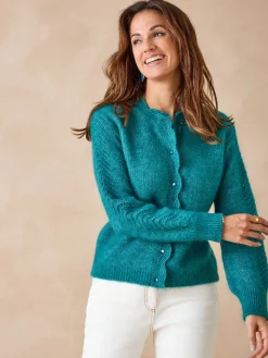 Cardigan points fantaisie ajourés