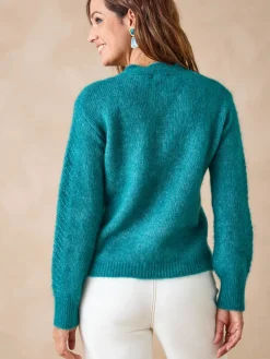 Cardigan points fantaisie ajourés