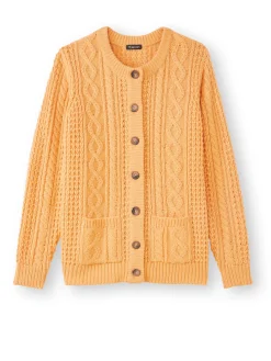 Cardigan torsadé col rond