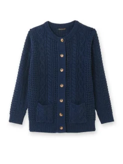 Cardigan torsadé col rond