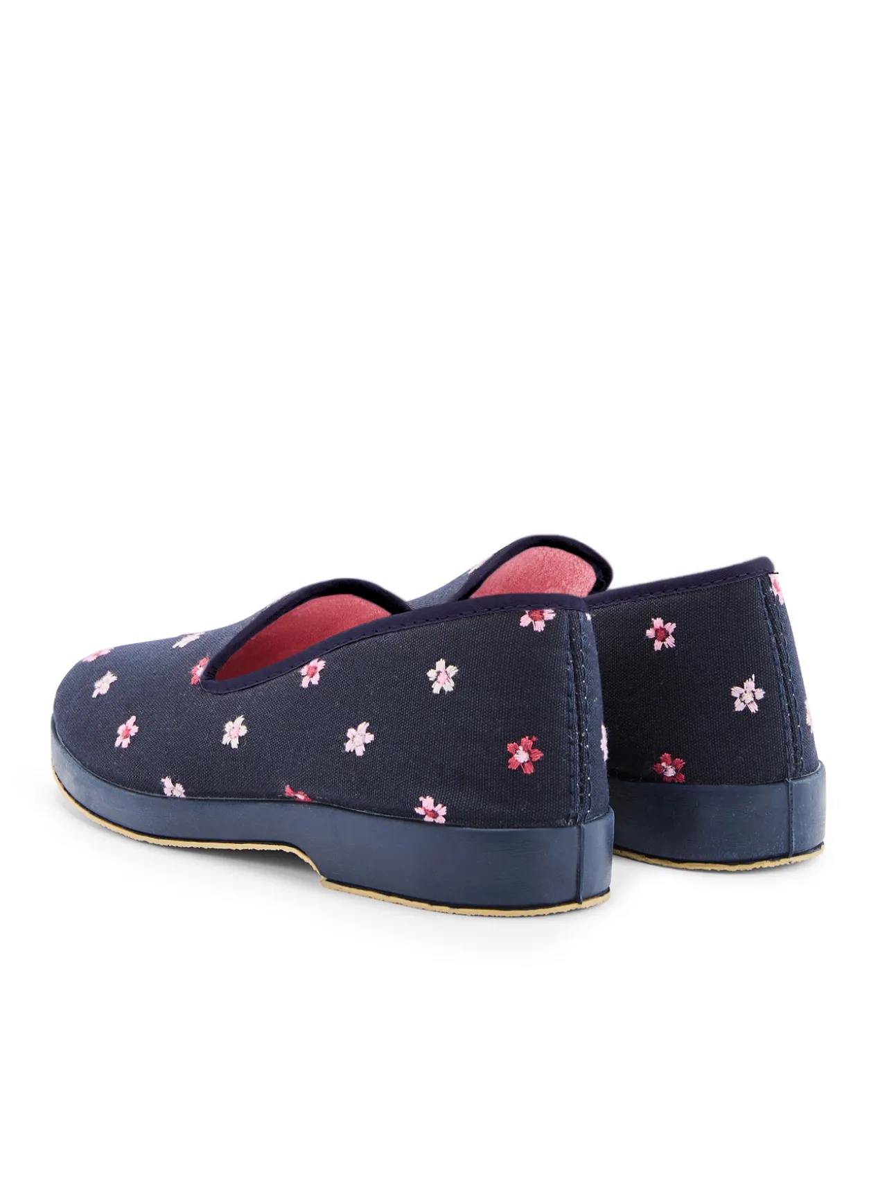 Charentaises brodées intérieur éponge