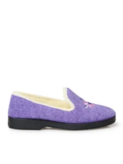 Charentaises entièrement fourrées laine