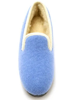 Charentaises entièrement fourrées laine