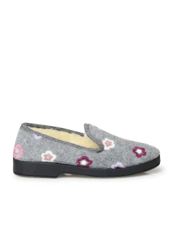 Charentaises entièrement fourrées laine