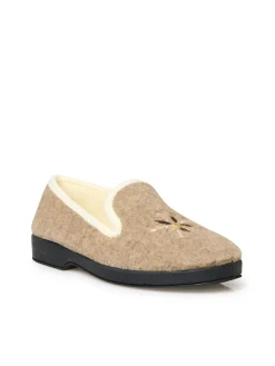 Charentaises entièrement fourrées laine