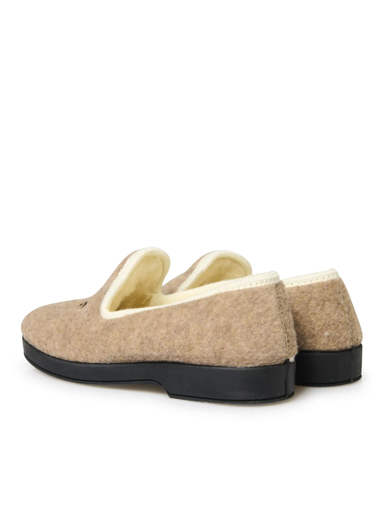 Charentaises entièrement fourrées laine