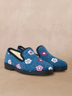 Charentaises entièrement fourrées laine