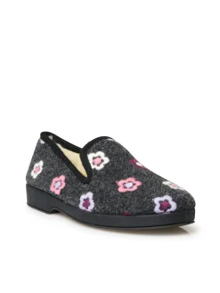 Charentaises entièrement fourrées laine