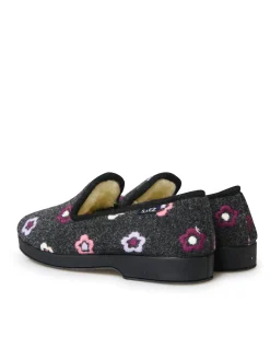 Charentaises entièrement fourrées laine