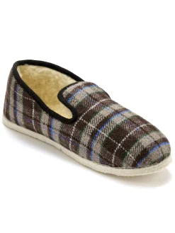 Charentaises mixtes fourrées laine