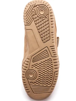 Chaussures cuir à scratch extra-larges