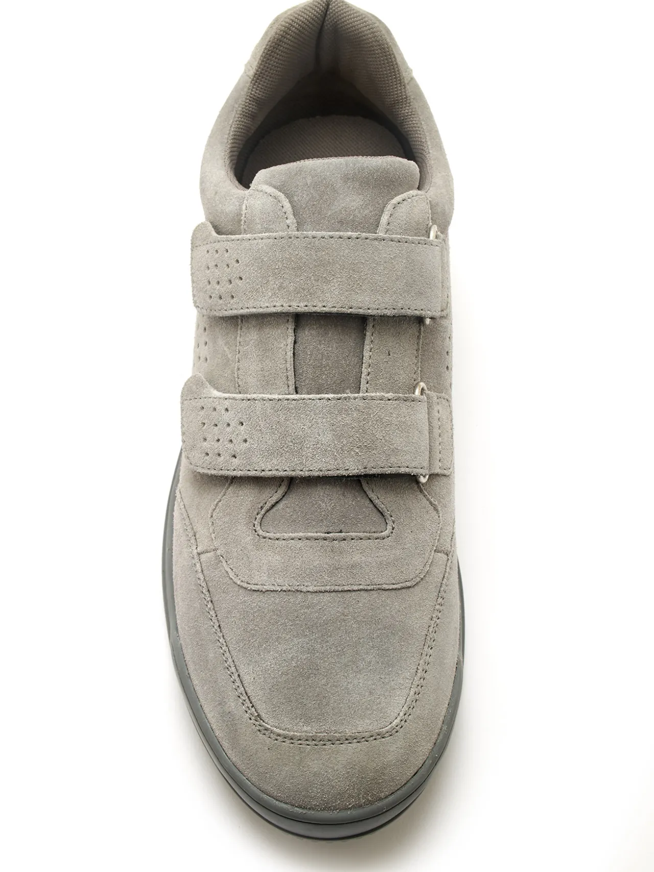 Chaussures cuir à scratch extra-larges