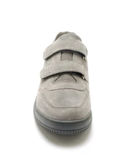 Chaussures cuir à scratch extra-larges