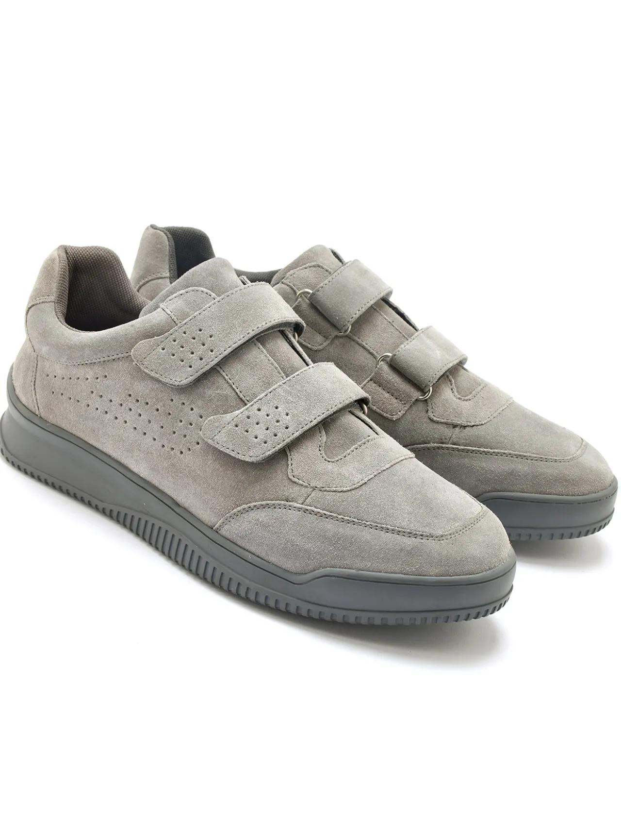 Chaussures cuir à scratch extra-larges