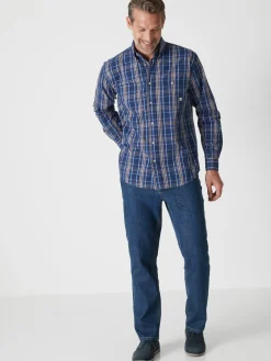 Chemise à carreaux manches longues