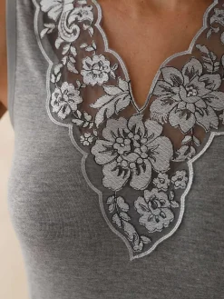 Chemise avec soie et laine sans manches