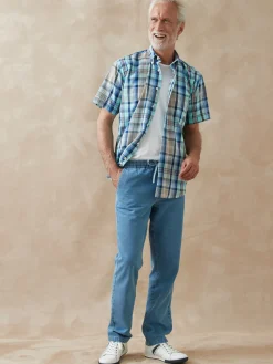 Chemise carreaux manches courtes