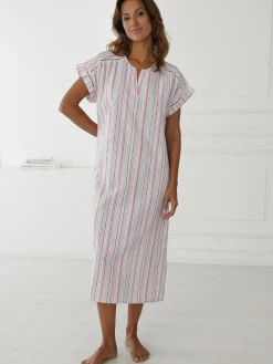 Chemise de nuit en seersucker