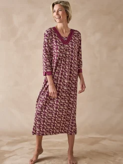 Chemise de nuit longue fluide