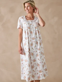 Chemise de nuit maille pur coton