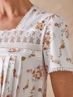 Chemise de nuit maille pur coton