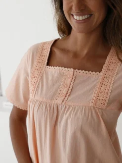 Chemise de nuit plumetis