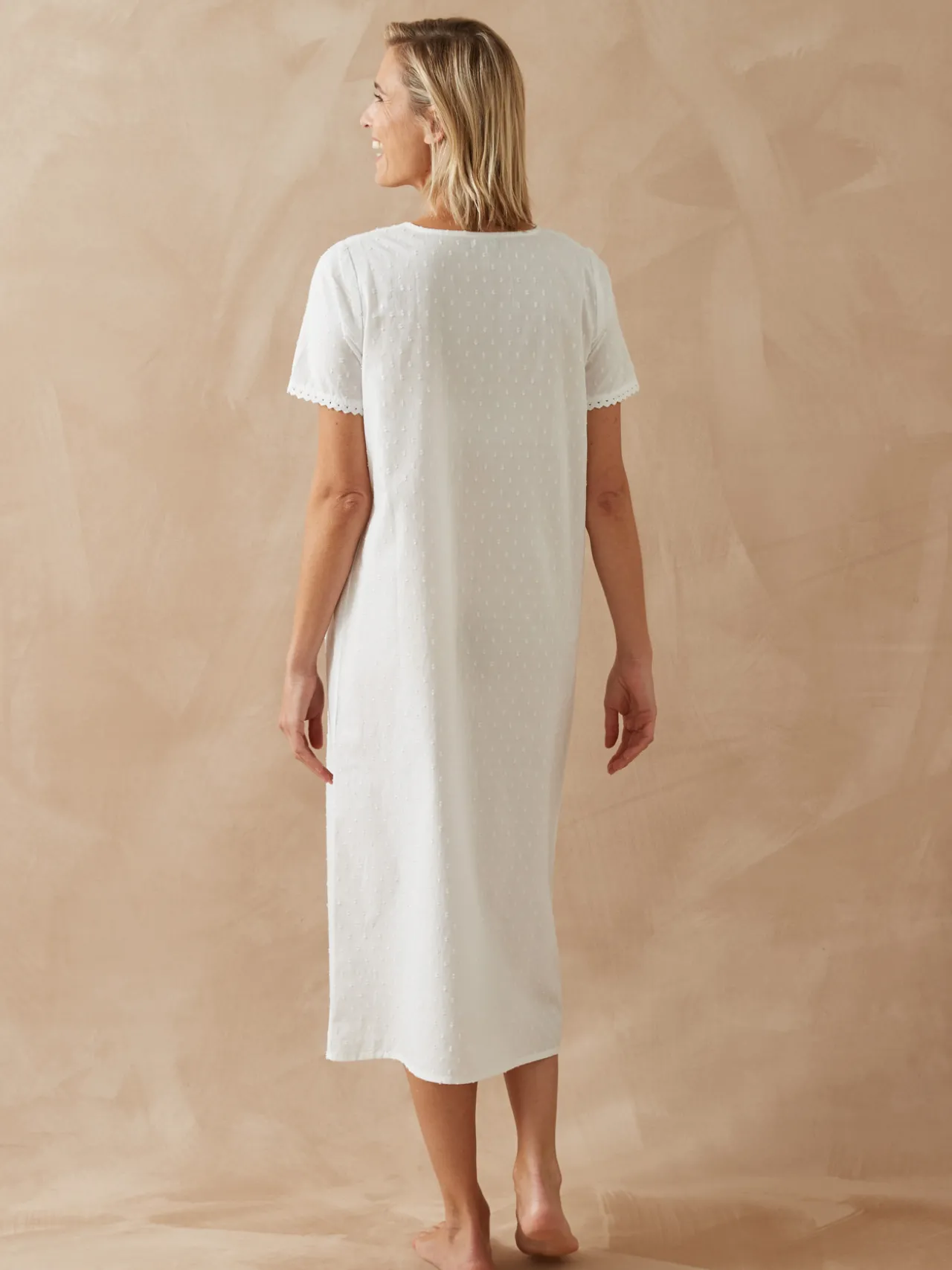 Chemise de nuit plumetis