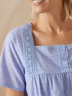 Chemise de nuit plumetis