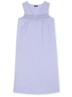 Chemise de nuit plumetis larges bretelle