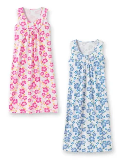 Chemise de nuit sans manches lot de 2