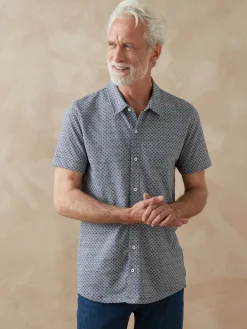 Chemise en maille jacquard