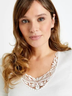 Chemise manches courtes, 10% laine