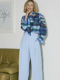 Chemisier à lavallière amovible