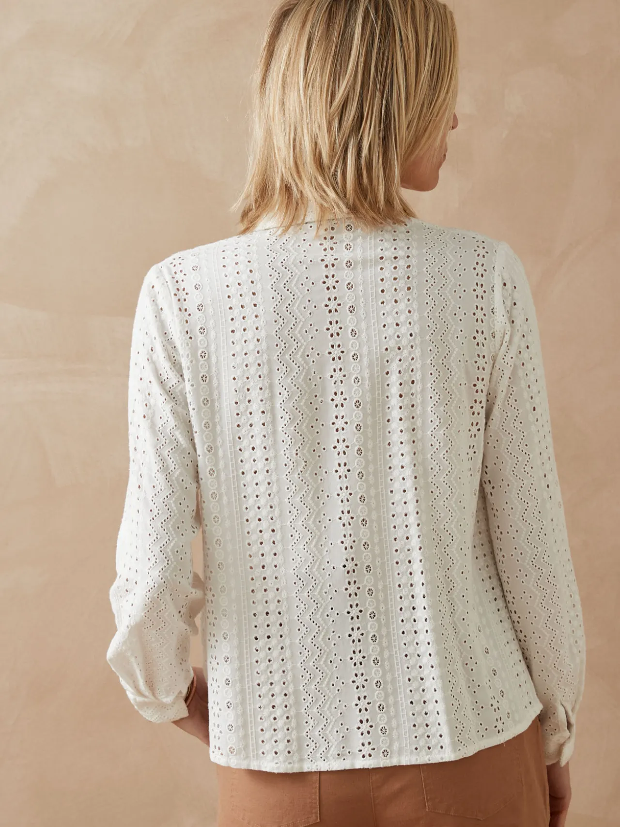 Chemisier en broderie anglaise