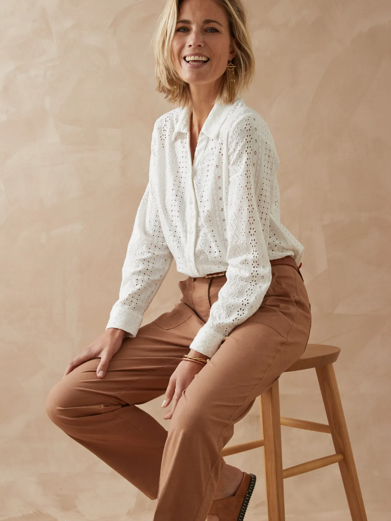 Chemisier en broderie anglaise