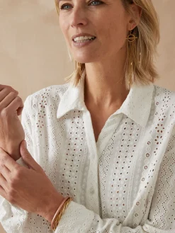 Chemisier en broderie anglaise