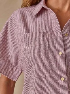 Chemisier en seersucker