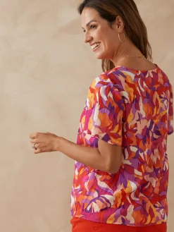 Chemisier encolure smockée