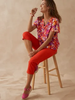 Chemisier encolure smockée