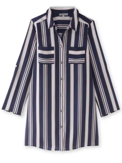 Chemisier fluide long. 85 cm