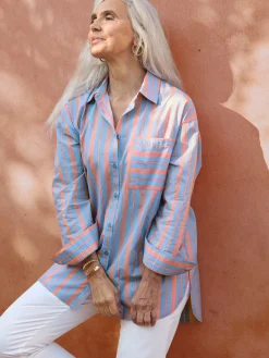 Chemisier long pur coton