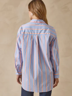 Chemisier long pur coton